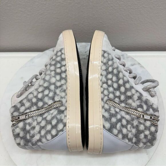 P448 Sneakers Womens Size 7 Gray High Top Lace Up Sneaker Shoes - Picture 7 of 11